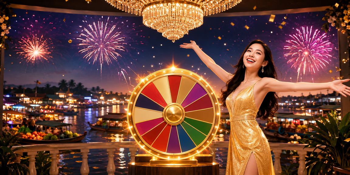 Người chơi tham gia sự kiện rút thăm may mắn tại khu vực bãi biển đồng bằng sông Cửu Long