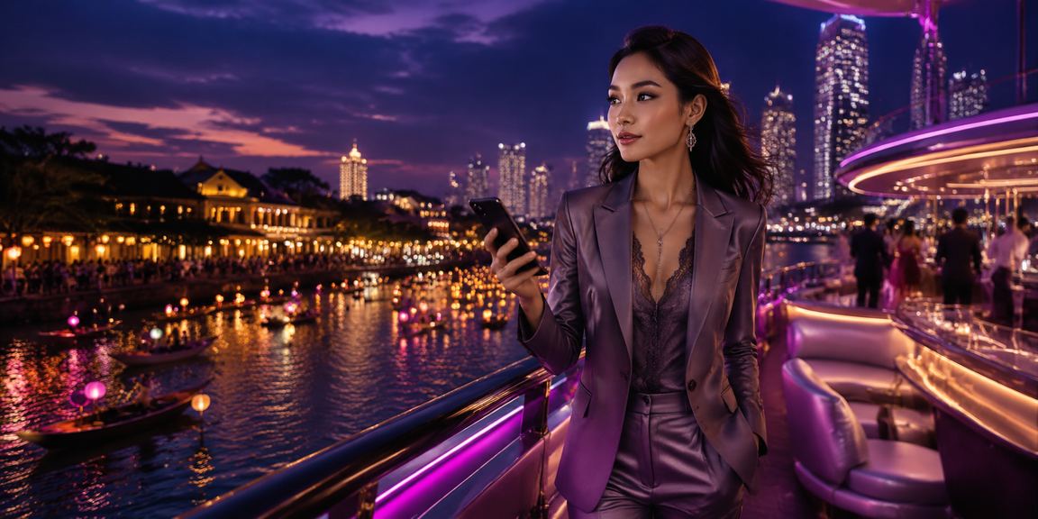 Người chơi VIP trải nghiệm bonus 566win tại Sài Gòn với ánh đèn neon đặc trưng
